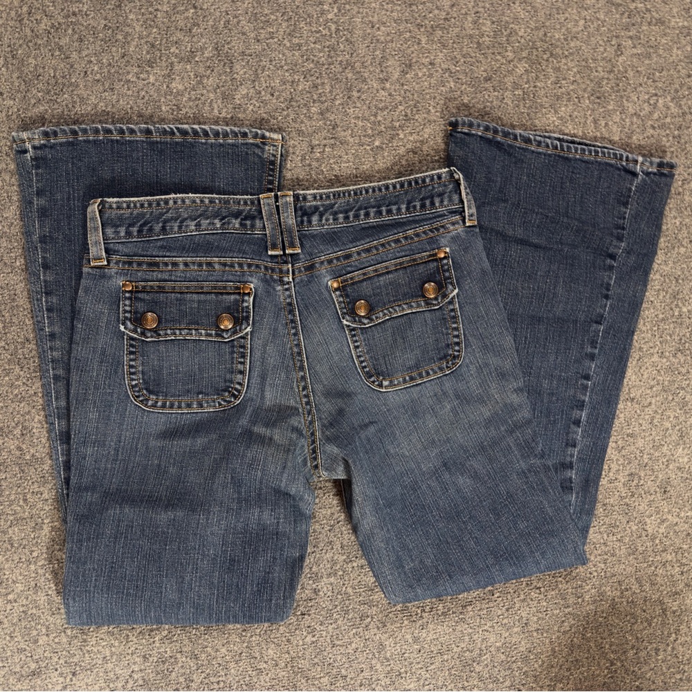 GAP Women's Original Low Rise Flare Blue Jeans Sz 12x30 - Picture 3 of 8